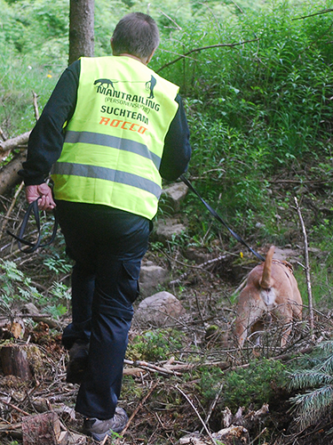 mit Rocco im Gelände